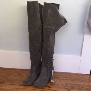 Grey boots